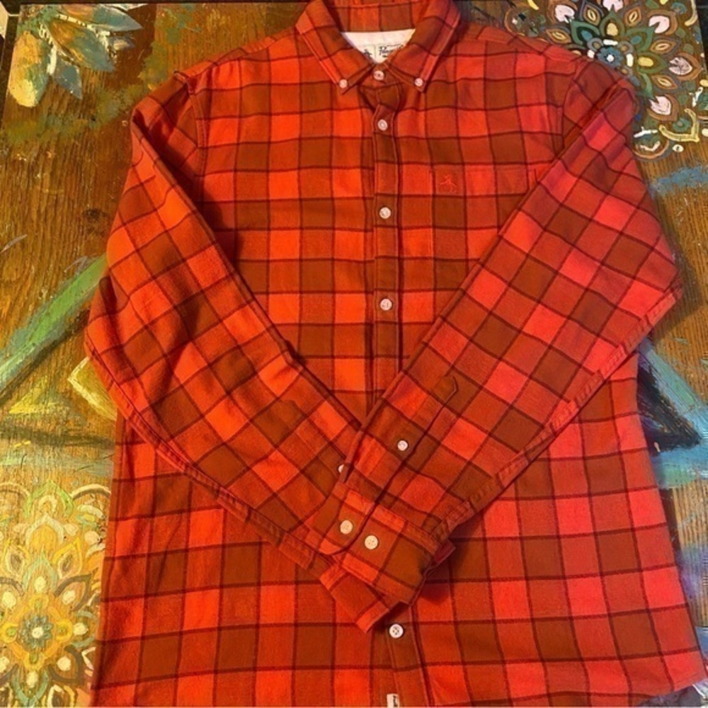 ORIGINAL PENGUIN BUFFALO PLAID FLANNEL SHIRT SIZE MEDIUM